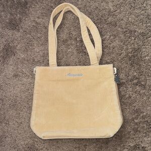 Aeropostale Beige Corduroy Tote Bag